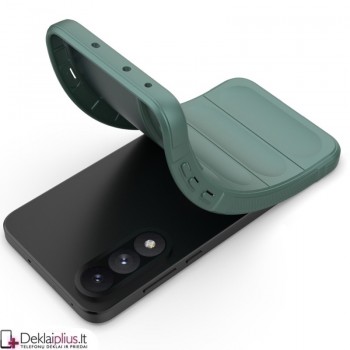 Magic Shield guminis dėklas su kameros apsauga - žalias (Oneplus Nord 5) Magic Shield guminis dėklas su kameros apsauga - žalias (Oneplus Nord 5)